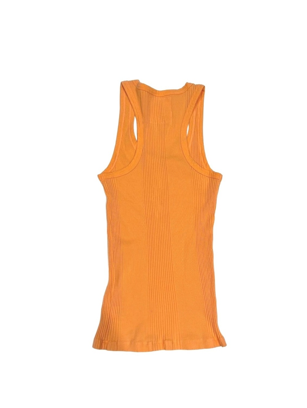 Aerie Orange Ribbed Scoop Neck Racerback Tank Top Small - Picture 2 of 6